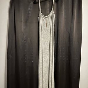 Skims gray long slip dress